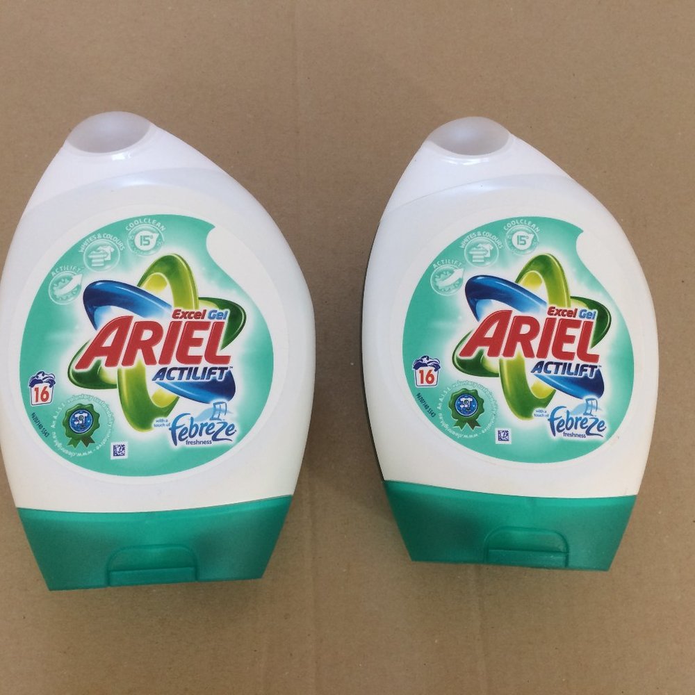 - Excel gel ARIEL actilift 592ml bottles washing machine laundry detergent